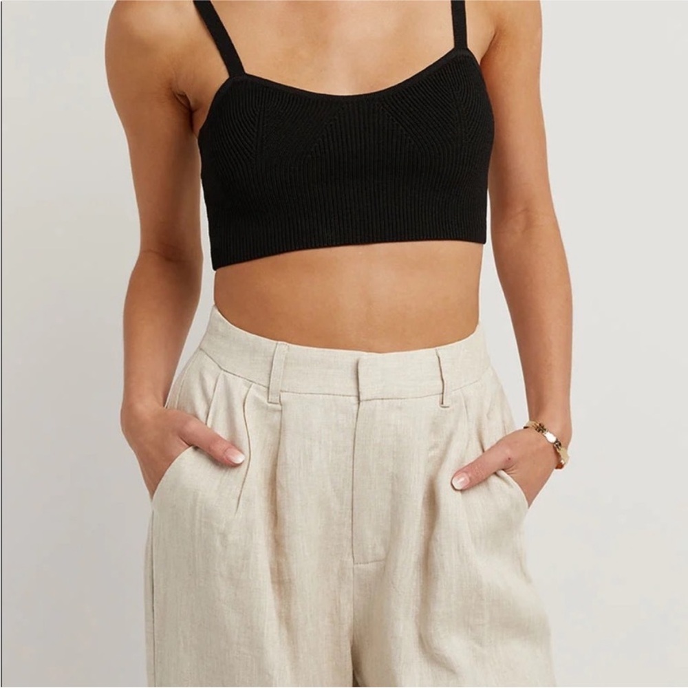 DISSH Norah Flax Natural Linen Pants Wide Leg - Picture 15 of 15